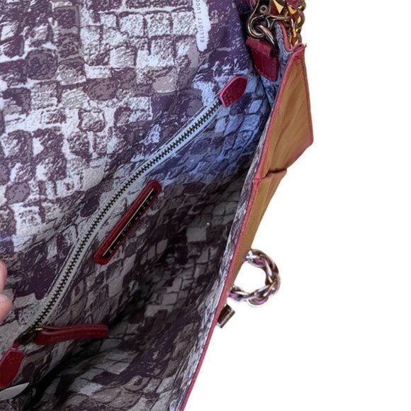 Elliott Lucca Burgundy Leather Purse OS - Picture 7 of 9